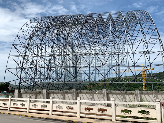 合肥山寨矿储煤棚网架